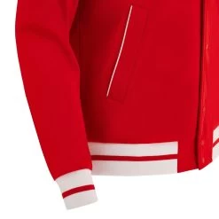 MACRON Wales Mens Anthem Jacket - Red 2024 -Rugby Apparel 58575175 04