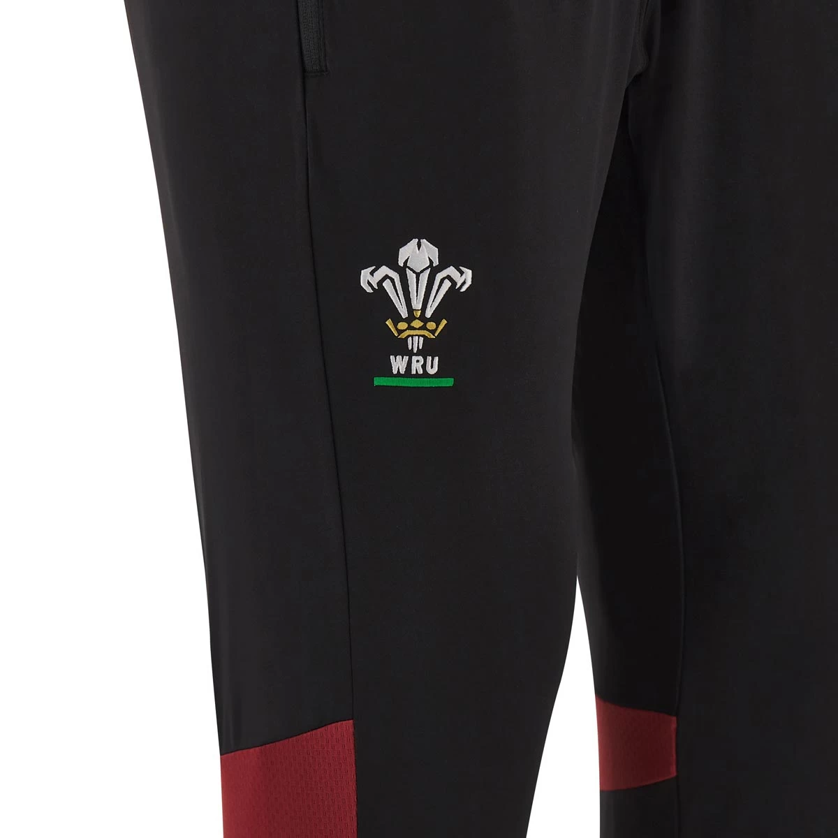 MACRON Wales Mens Training Fitted Track Pants - Black 2024 5 MACRON Wales Mens Training Fitted Track Pants - Black 2024 - Image 3