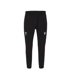 MACRON Wales Kids Training Fitted Track Pants - Black 2024