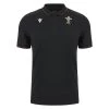 MACRON Wales Mens Travel Polo Shirt - Black 2024 1 MACRON Wales Mens Travel Polo Shirt - Black 2024 -Rugby Apparel 58575205