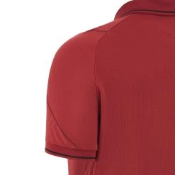 MACRON Wales Mens Travel Polo Shirt - Cardinal Red 2024 -Rugby Apparel 58575206 04