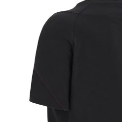 MACRON Wales Womens Cotton T-Shirt - Black 2024 -Rugby Apparel 58575216 05