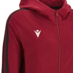 MACRON Wales Womens Full Zip Hoodie - Cardinal Red 2024 10 MACRON Wales Womens Full Zip Hoodie - Cardinal Red 2024 -Rugby Apparel 58575218 04