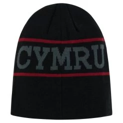 MACRON Wales Adults Beanie - Black 2024 -Rugby Apparel 58575233 07