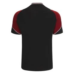 MACRON Wales Mens Rugby World Cup 2023 Training Gym T-Shirt - Black -Rugby Apparel 58575253 02
