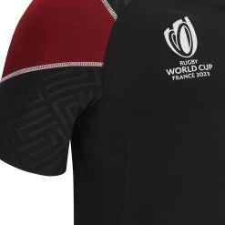 MACRON Wales Kids Rugby World Cup 2023 Training Gym T-Shirt - Black -Rugby Apparel 58575254 04