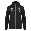 MACRON Wales Mens Rugby World Cup 2023 Travel Full Zip Hoodie - Black -Rugby Apparel 58575257
