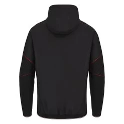 MACRON Wales Mens Rugby World Cup 2023 Travel Full Zip Hoodie - Black -Rugby Apparel 58575257 02