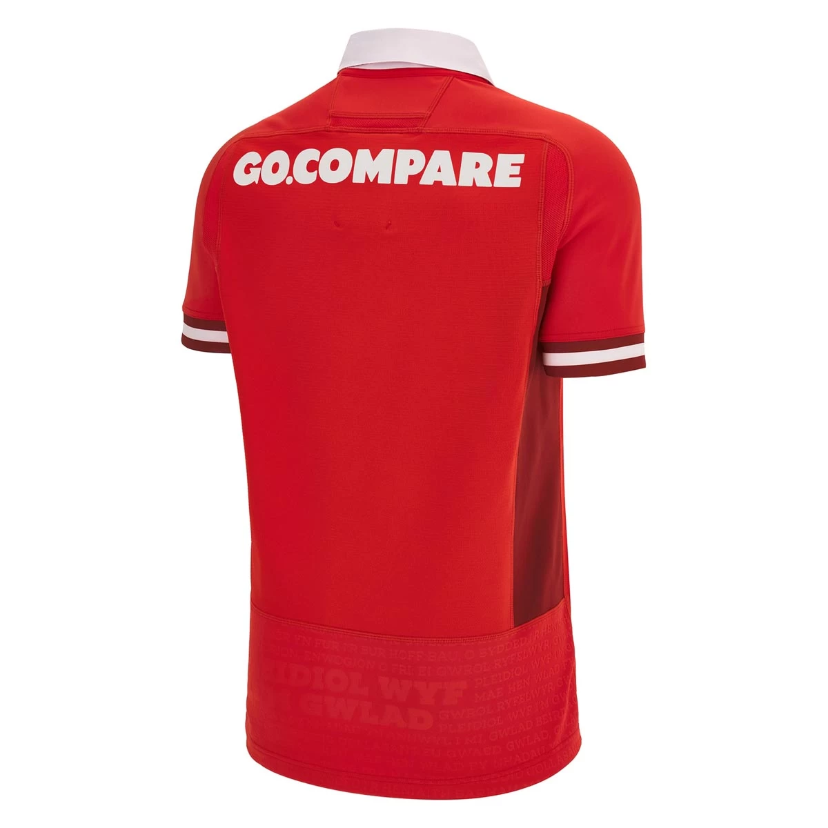 MACRON Wales Mens Bodyfit Home Rugby Shirt - Short Sleeve 2024 4 MACRON Wales Mens Bodyfit Home Rugby Shirt - Short Sleeve 2024 - Image 2