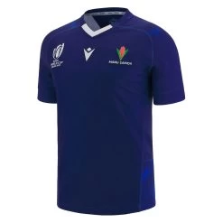 MACRON Samoa Mens Rugby World Cup 2023 Home Rugby Shirt - Short Sleeve