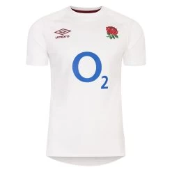 UMBRO England Mens Home Rugby Shirt - Short Sleeve 2024