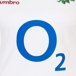UMBRO England Womens Home Rugby Shirt - Short Sleeve 2024 -Rugby Apparel 98516usponsor