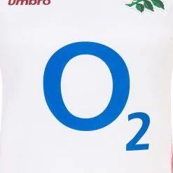 UMBRO England Womens Red Roses Home Rugby Shirt - Short Sleeve 2024 -Rugby Apparel 98517u sponsor