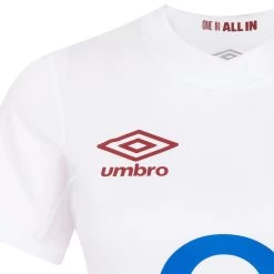 UMBRO England Womens Red Roses Home Rugby Shirt - Short Sleeve 2024 -Rugby Apparel 98517u umbro