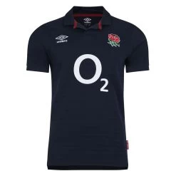 UMBRO England Mens Classic Alternate Rugby Shirt - Short Sleeve 2024