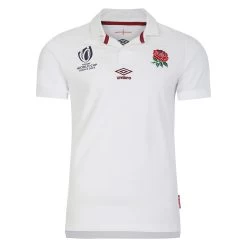 UMBRO England Mens Rugby World Cup 2023 Classic Home Rugby Shirt