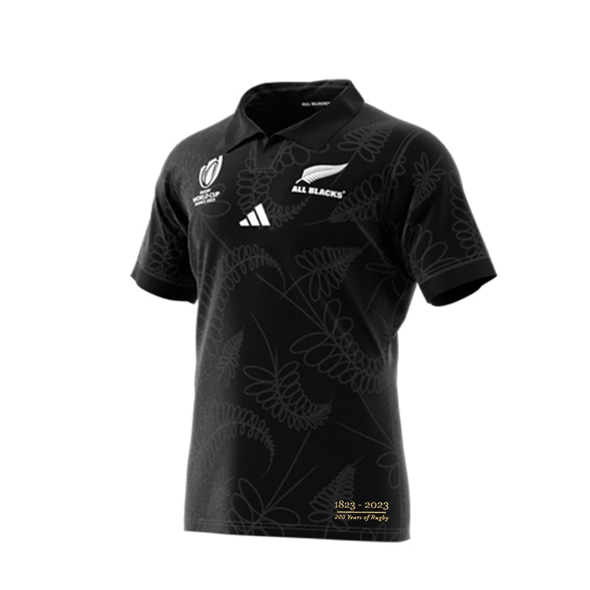 ADIDAS RWC 2023 Kids All Blacks 200 Years Of Rugby Home Rugby Shirt 3 ADIDAS RWC 2023 Kids All Blacks 200 Years Of Rugby Home Rugby Shirt