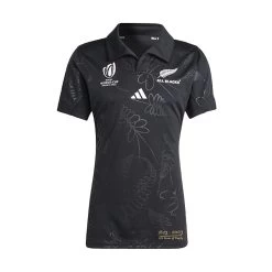 ADIDAS RWC 2023 Womens All Blacks 200 Years Of Rugby Home Rugby Shirt