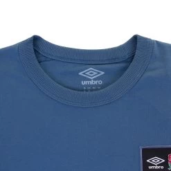 UMBRO England Kids Cotton T-Shirt - Ensign Blue 2023 -Rugby Apparel eng k cotton t shirt blu collar