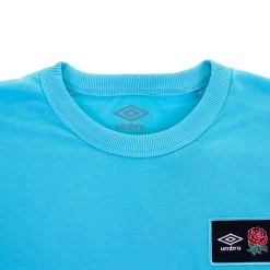 UMBRO England Kids Cotton T-Shirt - Bachelor Button 2023 -Rugby Apparel eng k cotton t shirt button collar