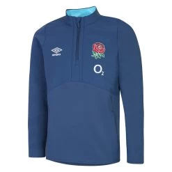 UMBRO England Kids Half Zip Fleece - Ensign Blue 2023