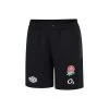 UMBRO England Kids Long Knit Shorts - Black 2023 -Rugby Apparel eng k long knit shorts blk front