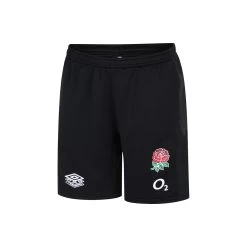UMBRO England Kids Long Knit Shorts - Black 2023