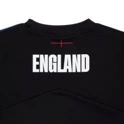 UMBRO England Kids Rugby Training Shirt - Short Sleeve Black 2023 -Rugby Apparel eng k training shirt blk neck
