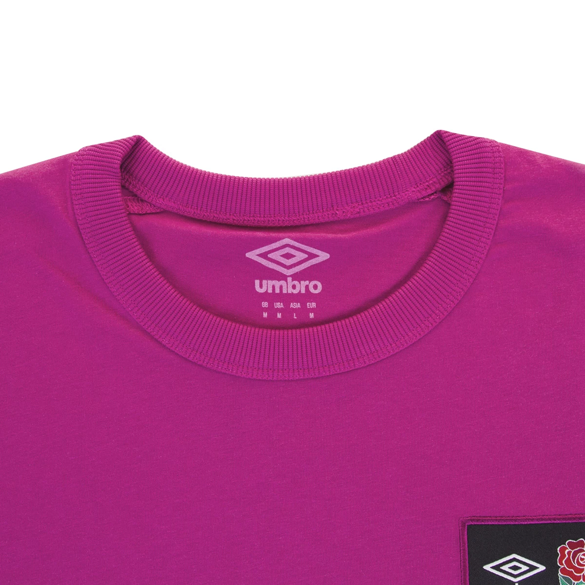 UMBRO England Mens Cotton T-Shirt - Wild Aster 2023 6 UMBRO England Mens Cotton T-Shirt - Wild Aster 2023 - Image 4