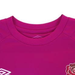 UMBRO England Mens Gym Training T-Shirt - Wild Aster 2023 -Rugby Apparel eng m gym t shirt pur collar