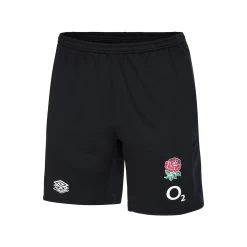 UMBRO England Mens Long Knit Shorts - Black 2023