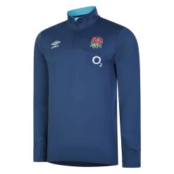 UMBRO England Mens Mid Layer Top - Ensign Blue 2023