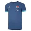UMBRO England Mens Presentation T-Shirt - Ensign Blue 2023 -Rugby Apparel eng m t shirt blu front