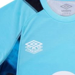 UMBRO England Mens Rugby Training Shirt - Short Sleeve Bachelor 2023 -Rugby Apparel eng m training shirt blu logo