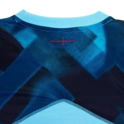 UMBRO England Mens Rugby Training Shirt - Short Sleeve Bachelor 2023 -Rugby Apparel eng m training shirt blu neck