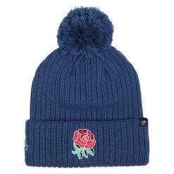 UMBRO England Adults Pom Pom Beanie - Ensign Blue 2023
