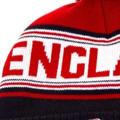 England Text Pom Pom Hat -Rugby Apparel eng text pom pom beanie detail2