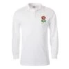 England Mens 1871 Classic Rugby Shirt - Long Sleeve White -Rugby Apparel england 1871 rugby shirt front