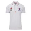 RWC 2023 RWC X England 200 Years Of Rugby Mens Cotton Polo -Rugby Apparel england 200years mens polo white front