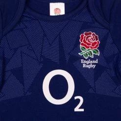 England Babies Bodysuits - White 2024 -Rugby Apparel england babies bodysuits white away