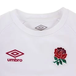 UMBRO England Kids Home Rugby Kit - White 2023 -Rugby Apparel england k home kit badge