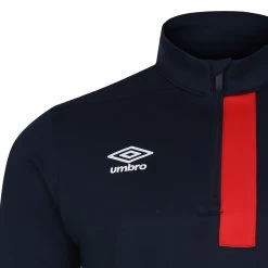 England Mens Half Zip Fleece - Navy Blazer 2024 -Rugby Apparel england mens fleece navy 2024 umbro