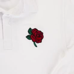 England Mens Classic Rugby Shirt - Long Sleeve White -Rugby Apparel england rugby shirt white mens badge