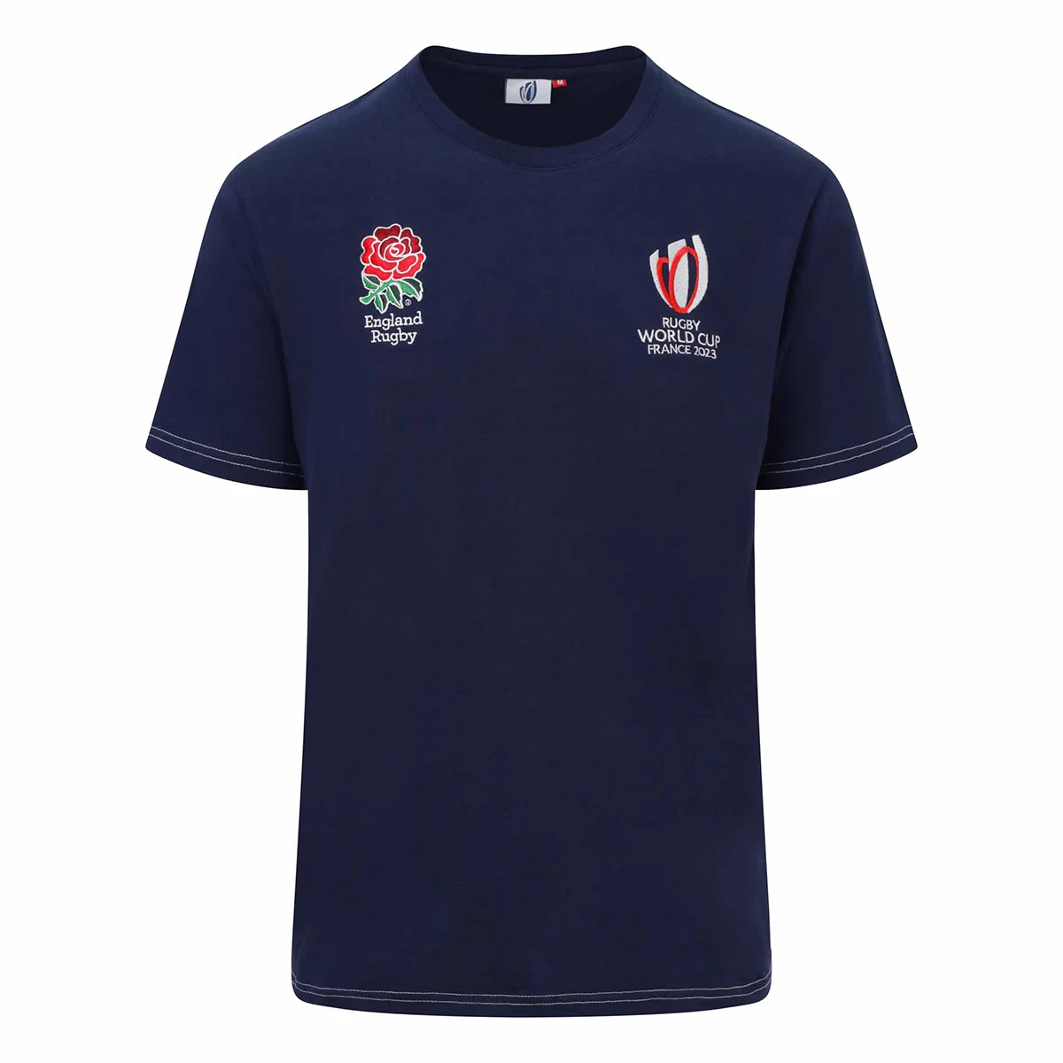 England X Rugby World Cup 2023 Mens Cotton T-Shirt - Navy 3 England X Rugby World Cup 2023 Mens Cotton T-Shirt - Navy