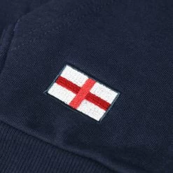 England X Rugby World Cup 2023 Mens Pullover Hoodie Navy -Rugby Apparel england rwc2023 mens hoodie navy flag