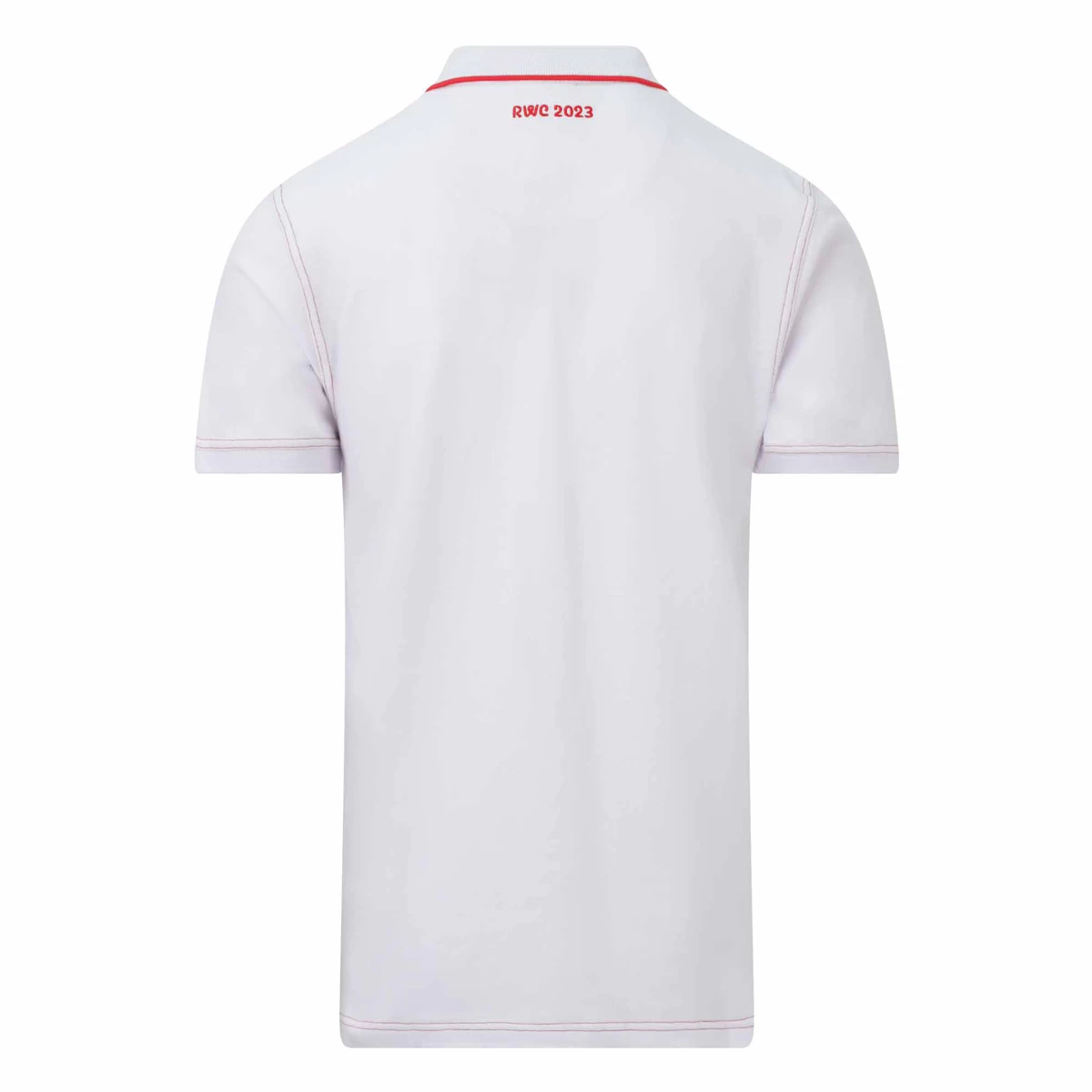 England X Rugby World Cup 2023 Mens Cotton Polo - White 4 England X Rugby World Cup 2023 Mens Cotton Polo - White - Image 2