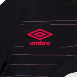 UMBRO England Womens Alternate Rugby Shirt - Short Sleeve Black 2023 -Rugby Apparel england w away shirt black logo
