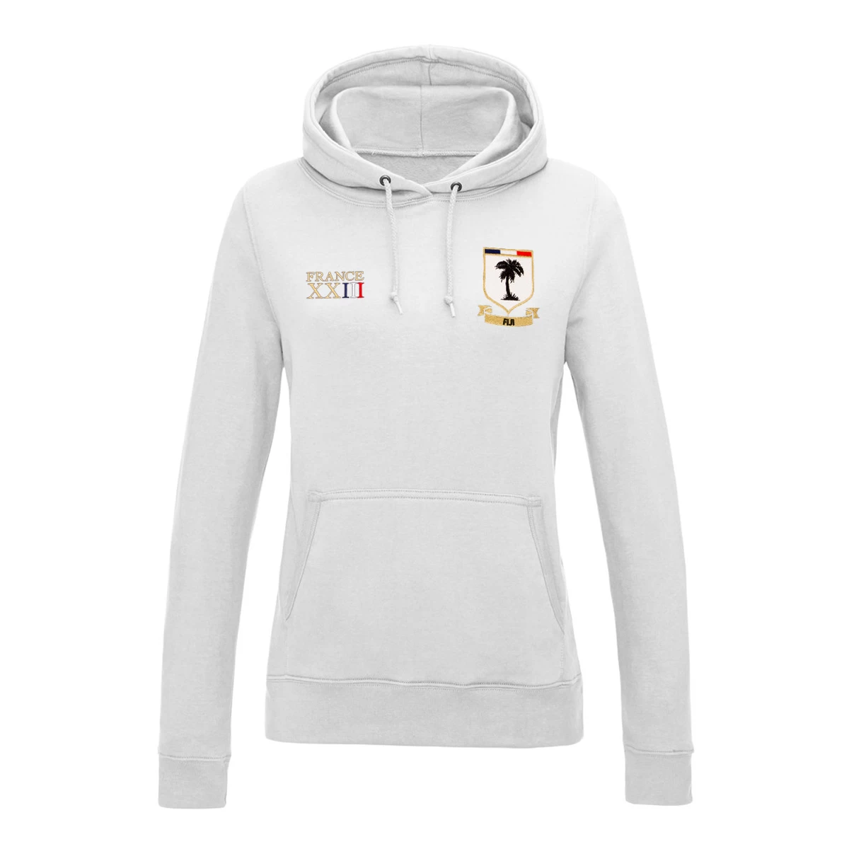 Fiji Womens World Cup Classic Hoodie - White 3 Fiji Womens World Cup Classic Hoodie - White