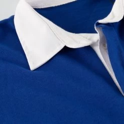 France Mens Classic Rugby Shirt - Long Sleeve Royal -Rugby Apparel france classic rugby shirt royal collar