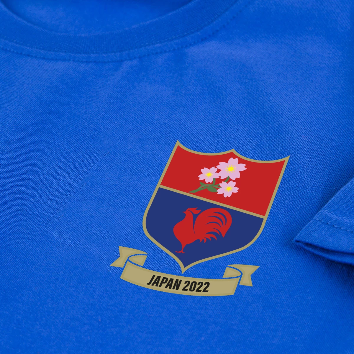 France Mens Summer Tour Classic T-Shirt - Royal 2022 5 France Mens Summer Tour Classic T-Shirt - Royal 2022 - Image 3